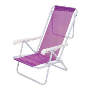 Cadeira de Praia e Piscina Reclinável 8 Posições 2290 Lilas Sannet MOR