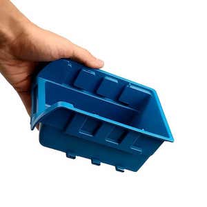 Caixa Plástica N°3 Azul Porta Componentes Prática Kit Com 10 Peças 3A MARCON